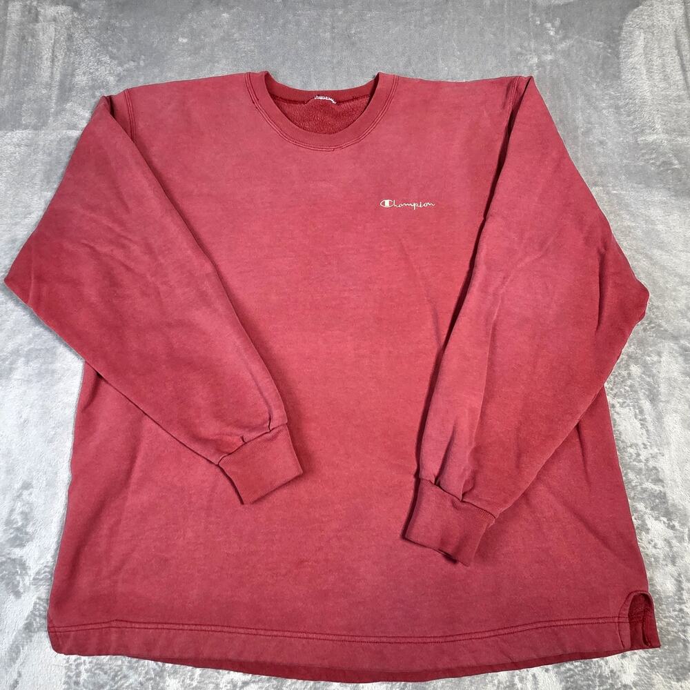 Vtg Champion Reverse Weave No tag 2XL Faded Red Sweatshirt